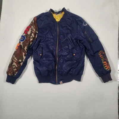 Abathing Ape Derby Camo and Patches BAPE Jacket XL - Image 1 of 4