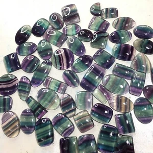 Natural Purple Fluorite Loose Cabochon Top Quality Gemstone - Picture 1 of 4