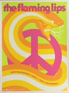 The Flaming Lips and Wolfmother 2006 Silkscreen Poster The Phoenix Toronto dblnt - Picture 1 of 1