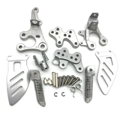 Silver Front Foot Pegs Bracket For Suzuki GSXR600/750 2011-2018 GSXR1000 2009-18 Foto 1 de 4