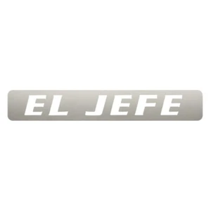 El Jefe Emblem Badge Decal Sticker 3D Polished Stainless Steel Dual Layer - Picture 1 of 2