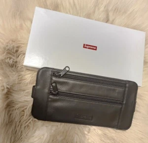 Neu Supreme Leder Taille Schultertasche schwarz Herren - Bild 1 von 4