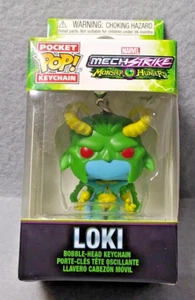 Marvel Mech Strike Monster Hunters - Loki Pocket Pop! Keychain - Funko NEW - Picture 1 of 6