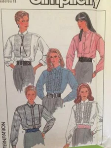Simplicity Sewing Pattern 8804 Ladies Misses Shirts Size 6-12 Uncut - Picture 1 of 3