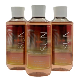 Bath & Body Works LOT 3 In The Sun Body Wash Shower Gel 10 oz Neroli Sandalwood - Picture 1 of 2