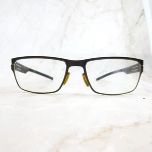 IC! Berlin Paul R. Men's Dark Brown Square Eyeglasses Frame 55-17-145 - Picture 1 of 1