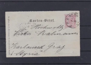 Ö 1896 Fahrendes Postamnt Nr.30 Karten Brief nach Graz mit Ankuftstempel ANSEHEN - Picture 1 of 3