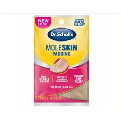 Dr. Scholls Moleskin Plus 4 5/8-Inch X 3 3/8 Inch Padding 3 Each - Image 1 of 2