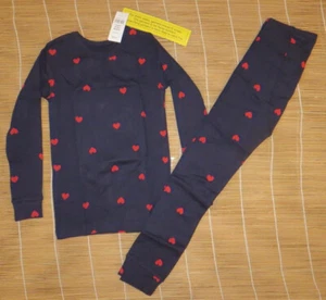 Baby Gap Pijama Mangas Largas Algodón Orgánico Ropa para Dormir Corazones San Valentín Niña 4T - Imagen 1 de 3