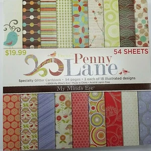 My Mind's Eye "Penny Lane" Specialty Glitzer Cardstock Stack, 54 Glitzerblätter - Bild 1 von 11