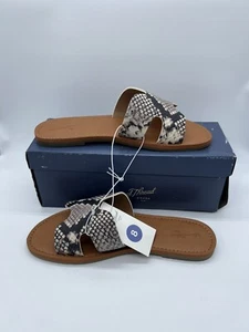 Universal Thread Damen-Slipper Schlangenmuster Jenny-Stil Pantoletten Sandalen Größe 8 - Bild 1 von 5