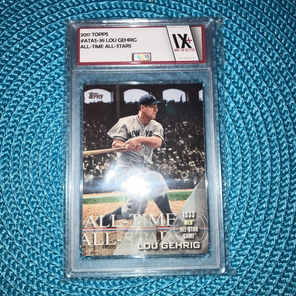 2017 Topps All-Time All-Stars Lou Gehrig #ATAS-39.  A rare 9+! - Image 1 of 4