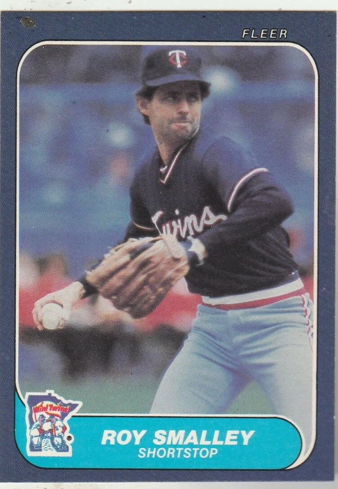FREE SHIPPING-MINT-1986 Fleer Roy Smalley #404 TWINS PLUS BONUS CARDS - Image 1 of 1