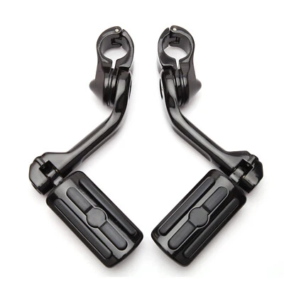 Kit de estriberas protectoras de motor de carretera en ángulo largo negro Road Glide 2019 de 1-1/4" Foto 1 de 4