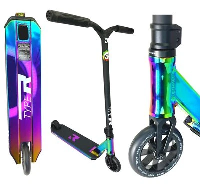 Root Industries Type R Stunt-Scooter H=82cm PARK Tret Roller neochrome rainbow