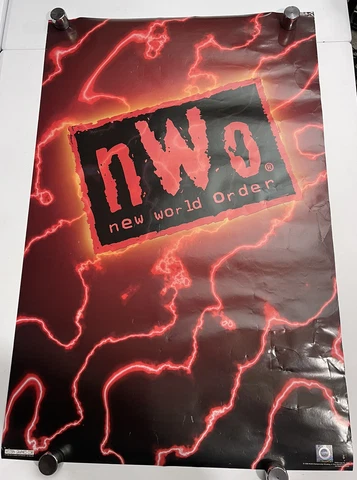 NWO Wolfpack 1999 Poster 22x34” WCW Champion WWE WWF Wrestling Wrestler N.W.O Cover