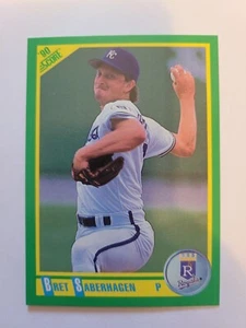 1990 SCORE BRET SABERHAGEN #195 NM - Picture 1 of 1
