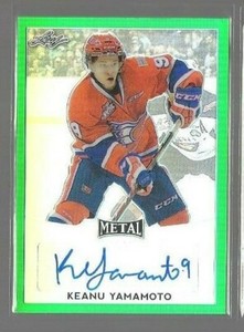 2016-17 Leaf Metal Prismatic Green AU #BAKY2 Keanu Yamamoto 2/5  (ref 70164)