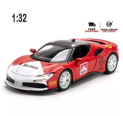 FERRARI SF90 SPORTS CAR  1:32 DIECAST METAL ALLOY MODEL CAR - Image 1 of 4