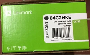 Original  Lexmark 84C2HKE 84C2HK0 Toner schwarz CX725de/dhe/dthe  A-Ware - Afbeelding 1 van 1