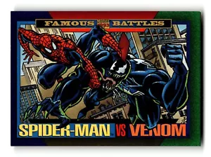 Tarjeta coleccionable Marvel Famous Battles 1993 Super-Man vs Venom #152 - Imagen 1 de 4