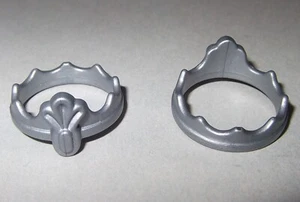 14021, 2x Krone, Diadem, Kopfring, Kopfreifen, silber - Imagen 1 de 1