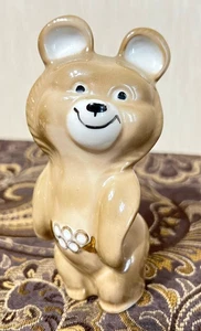 Porcelain figurine Misha Bear Olympic Bear Ukraine vintage - 1980 - Picture 1 of 11