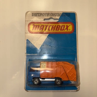 MATCHBOX 1979 МУСОРОВОЗ NO36 литой Lesney супербыстрый винтажный НОВЫЙ ЗАПЕЧАТАННЫЙ  - Изображение 1 из 4
