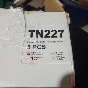 5 Pack TN227 Toner HIgh Yield For Brother MFC-L3770CDW HL-L3270CDW HL-L3290CDW - Picture 1 of 5