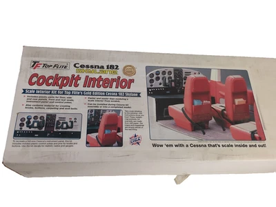 Top Flite Gold Edition Cessna 182 Skylane Cockpit Interior Kit 81” 1/5 TOPQ8401 - Image 1 of 4