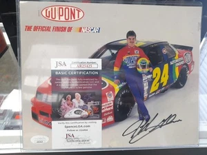 DuPont The Official Finish Of Nascar Jeff Gordon JSA CERT - Picture 1 of 4