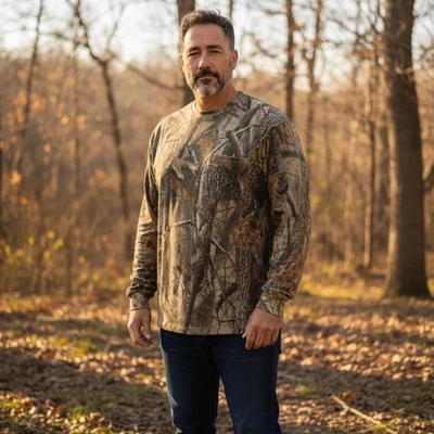 Camouflage Hunting RealTree T-Shirt Mens 3XL Outfitters Ridge Green Crew Neck - Image 1 of 4