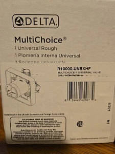 Delta R10000-UNBXHF Multi-Choice Universal Tub and Shower Valve Body Rough-In - Picture 1 of 2