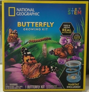 NATIONAL GEOGRAPHIC Butterfly Growing Kit - Butterfly Habitat Kit - Picture 1 of 2