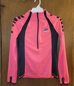 PINK Victoria’s Secret Ultimate Size Small Women's Pullover 1/2 Zip Top Hot Pink - Picture 1 of 8