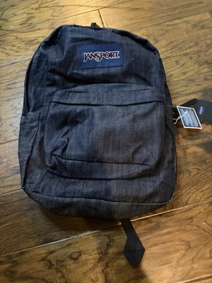 Mochila de viaje JanSport Superbreak 15 pulgadas de mezclilla nueva con etiquetas para computadora portátil Foto 1 de 4