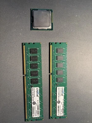 Intel I5 2400 CPU 8GB Crucial DDR3 RAM Combo Desktop PC Computer Tested Working - Image 1 of 2