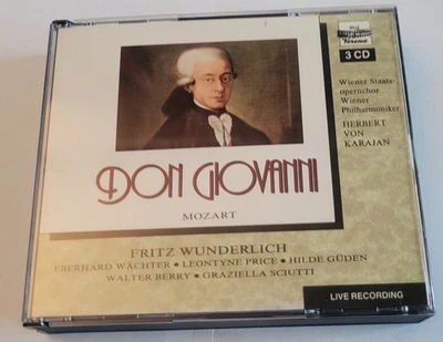 Mozart: Don Giovanni- Von Karajan, Wunderlich, Wachter - 3CDs W/Booklet 7010 - Image 1 of 3