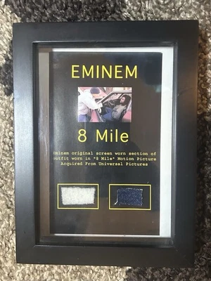 Eminem 8 Mile Movie Screen Worn Jeans & Hoodie/Sweatshirt Relic Shadowbox - Image 1 of 4