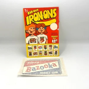 Original Vintage 1975 Topps Iron On Transfer Bazooka Joe Bubble Gum - Picture 1 of 2