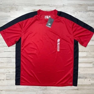New Balance Red Black Lightning Dry Shirt Tee Top Active SZ 2XL C101725 - Picture 1 of 7