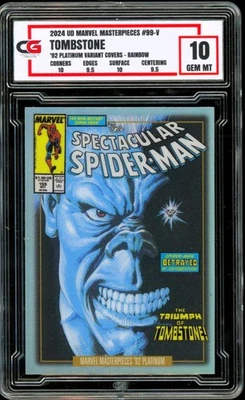 2024 Marvel Masterpieces Platinum 1992 VARIANT Covers 99 RAINBOW Tombstone CG 10 - Image 1 of 2