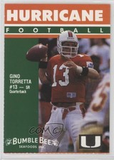1992 Bumble Bee Miami Hurricanes Gino Torretta