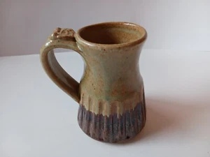 Handmade Stoneware Textured Small Pitcher Or Vase With Handle - Picture 1 of 4