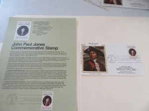 Francobollo John Paul Jones 1979 Bicentenario 15c Fdc Sc#1789 Colorano + Souv. Pagina #2 - Foto 1 di 2