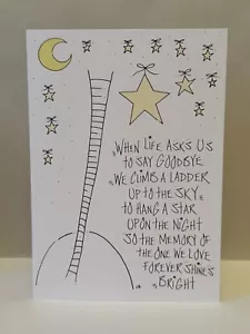 Sympathy Condolence Remembrance Funeral Greetings Card with Envelope - #SS - Picture 1 of 5
