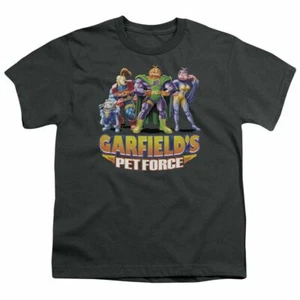 Garfield Beyond Kids Youth T Shirt Licensed TV Movie Comic Tee Charcoal - Picture 1 of 2