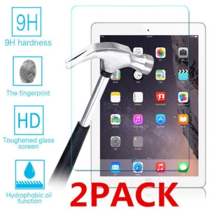 2x Tempered Glass Screen Protector For Apple iPad 10.2 11 9.7 Mini Air 5 4 10.9 - Picture 1 of 12