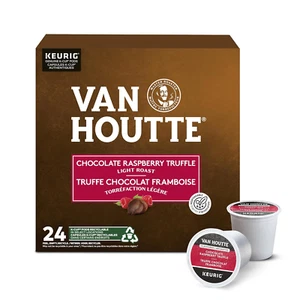 Van Houtte Lampone Cioccolato Tartufo Caffè, Confezione Porzione K-Cup per Keurig Bre - Foto 1 di 12