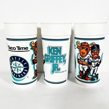 Vintage Ken Griffey Jr MLB Seattle Mariners Moose Taco Time Local Sponsor